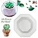Diamond Shaped Surface Succulent Plant Flower Pot Soap Bottle Mold Silicone Mold DIY Ashtray Candle Holder Mould 8 x 8 x 4cm