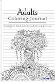 Adult Coloring Journal : Lined Note Pad and Anti Stress Coloring Patterns: Stress Relief Coloring Book and Relaxation (Journal Coloring Book) (Volume 8) by V Art