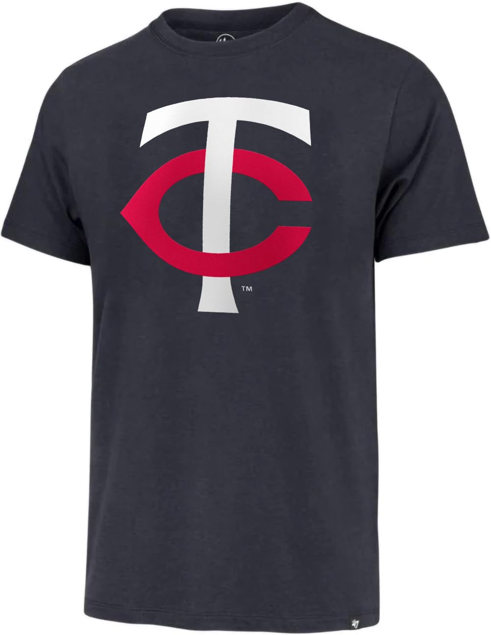 47 MLB Men's Imprint Match Team Color Primary Logo Word Mark T-Shirt (Minnesota Twins Navy, Small) Image 47 MLB Men's Imprint Match Team Color Primary Logo Word Mark T-Shirt (Minnesota Twins Navy, Small) Image