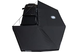 Overland Vehicle Systems Passenger Side XD Nomadic 270 Degree Awning with Lights | Includes Travel Cover | Waterproof Fabric | 129 SQ FT Coverage