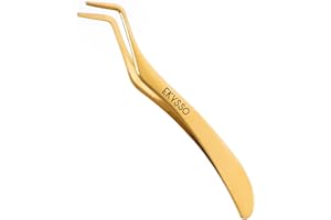 EKYSSO Lash Tweezer for Eyelash Clusters, Lash Applicator Tool, Eyelash Clusters Tweezers, Precision DIY False Eyelashes Exte