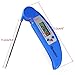 Homdox Instant Read Meat Thermometer with Collapsible Internal Probe, Blue