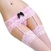Adulove Garter Belt, Women's 4-Pack Suspender Belt Set with Straps and Clips for Stockings