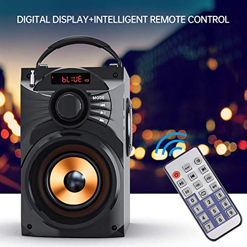 EIFER-Portable-Bluetooth-Speakers-Subwoofer-Heavy-Bass-Wireless-OutdoorIndoor-Party-Speaker-Line-in-Speakers-Support-Remote-Control-FM-Radio-TF-Card-LCD-Display-for-Home-Party-Phone-Computer-PC