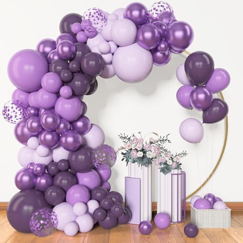 Amandir Purple Balloon Garland Kit