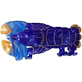 Novelty Ocean Blue Lobster Hair Clips,Acetate Animal Hair Clip,Fancy Lobster Claw Clips for Women,Blue