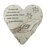 JSYS Pet Memorial Stone, Pet Loss of Gifts with Poem and Paw Print, Dog Memory Stepping Stones
