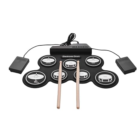 Muslady Elektronische Trommel Set Usb Roll Up Silizium Schlagzeug