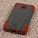 Nokia Lumia 635 Case, MPERO IMPACT X Series Dual Layered Tough Durable Shock Absorbing Silicone Polycarbonate Hybrid Kickstand Case for Lumia 635 [Perfect Fit & Precise Port Cut Outs] - Sandstone / Gray (Compatible with standard back plate, NOT colored shells)