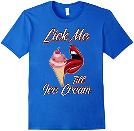 Mens Lick Me Till Ice cream Medium Royal Blue