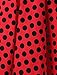 Dressystar Vintage Polka Dot Retro Cocktail Prom Dresses 50's 60's Rockabilly Bandage Red Black Dot XL
