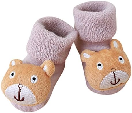 Baby Cute Cartoon Socks,Jchen(TM) Cartoon Newborn Toddler Baby Girls Boys Anti-Slip Warm Socks Slipper Shoes Boots Socks for 0-1 Years Old Baby (H)