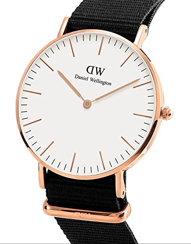 Daniel Wellingon Classic Cornwall Watch, Black NATO Band- Buy Online in  Dominica at dominica.desertcart.com. ProductId : 64311971.