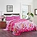 JML Luxury Flannel Fleece Blanket - Printed Warm Fuzzy Ultra Plush Lightweight Couch Bed Blanket All Season (King, Flower Blossom)