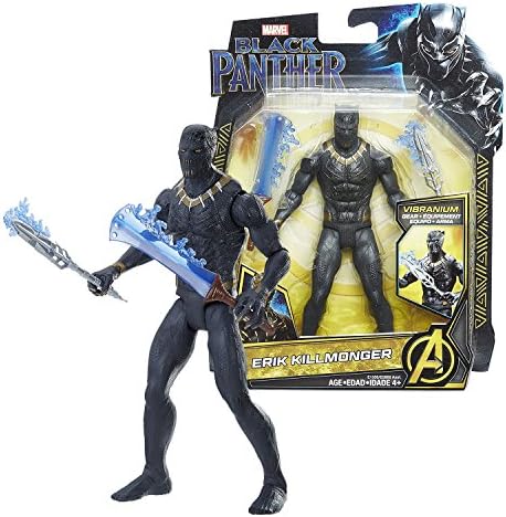 Marvel Year 2017 Black Panther Movie Series 6 Inch Tall Figure - ERIK KILLMONGER with 2 Swords