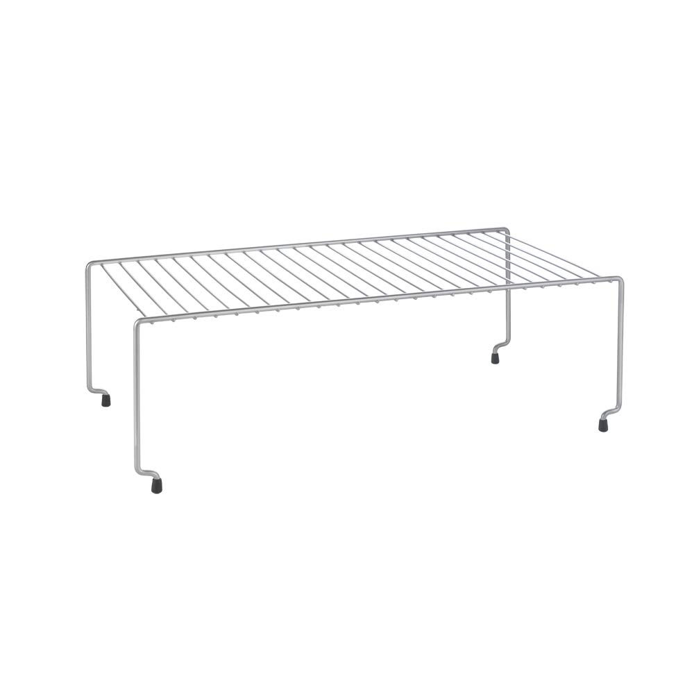 Metaltex Brooklyn Stackable Shelf - Multipurpose, Space-saving Organiser for Kitchen Cupboards, Plates, Saucers and Bowls - Touch-Therm Lava, 47 x 23 x 15 Centimetres