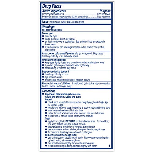 RID Lice Killing Shampoo, Proven Effective Head Lice Treatment for Kids