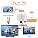 Lighting to HDMI Adapter, Kicoeoy iPhone to HDMI VGA AV Adapter Converter, Multiple Digital AV Adapter for iPhone X 8 Plus 7 Plus 6 6S iPad to Mirror on HDTV Projector Monitor, Plug and Play