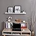 WELLAND Picture Ledge, Photo Ledge, Floating Ledge Wall Shelves, 48-inch, Set of 2, White