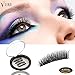 VereBeauty Magnetic False Eyelashes, 3D Black Dual Magnetic, Ultra Thick Ultra Solf And Long for Entire Eyes, Glamorous, Natural Look, Handmade Reusable Eyelashes (Black)
