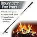 BenefitUSA Campfire Fireplace Fire Poker Tool Extra Long 26.5