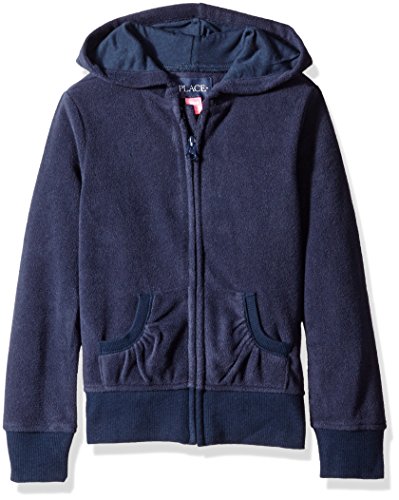The Children's Place Girls' Little Uniform Microfleece Jacket, Tidal, Small/5/6