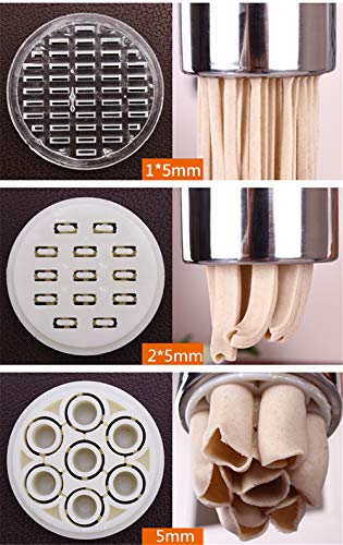 VolksRose Stainless Steel Noodle Maker with 7 Models, Manual Pasta Maker, Fresh Noodles Press Pasta Spaghetti Making Machine, Vegetable Fruit Juicer Kitchen Tool Accessories #3 - Thumbnail 6
