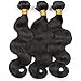Derun Hair Human Remy Hair Weft Weave 3 Bundles Virgin Brazilian 3 Pieces Lot Mixed Length 14