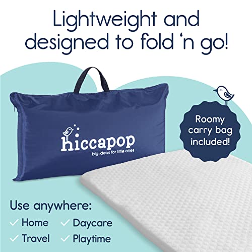 hiccapop Pack and Play Mattress Pad for (38"x26"x1") Portable Crib