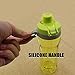 Bonison Sports Bottle Water with Flip Top Lid Leak Proof BPA Free Drinking Water Bottle for Travel Yoga Running Outdoor Cycling and Camping, 14 oz, Green