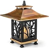 H Potter Pantheon Decorative Candle Lantern Outdoor Patio Tabletop Candle Holder Indoor