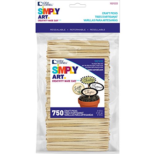 Loew-Cornell Simply Art Wood Craft Picks 750 ct.