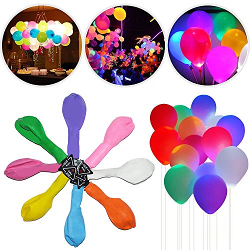 Led light up balloons flashing light for christmas/birt…