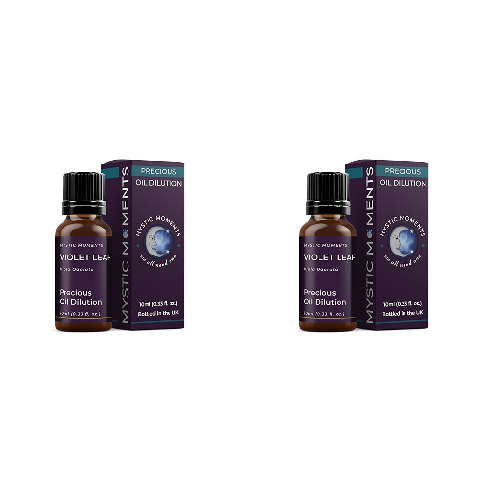 Mystic Moments | Violet Leaf Absolute Precious Oil Dilution 10ml 3% Jojoba Blend Perfect for Massage, Skincare, Beauty and Aromatherapy (Pack of 2)