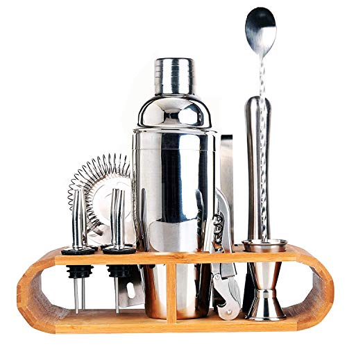 12-teiliges Cocktail Shaker Edelstahl Barkeeper Cocktail Mixer Cocktailshaker Set Shakerset Geschenk für Zuhause oder… – Bild 3