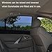 TFY Universal Car Side Window Sun Shade - Protects Your Kids from Sun Burn - Double Layer Design - Maximum Protection - Fit Most of Vehicle - 2 Pieces (Regular Contoured Window)