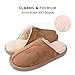 KISS GOLD(TM Womens Slipper, Slip-On House Slipper Cozy Fleece Bedroom Slippers Khaki