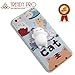 Squishy Phone Case Kawaii Animal for iPhone - Adorable Cute Mini Squishy Toy Animal Stretch Squeeze Compress Slow Rising Squishy Healing Stress Relieve (Squishy Lazy Cat on Blue Case 6sPlus 6s Plus)