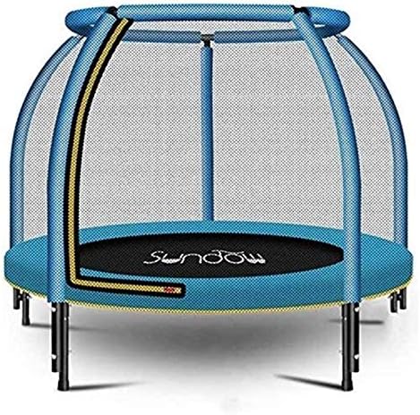 特大 安全カバートランポリン 室内用トランポリン 屋外用トランポリン 静音 大型 遊具 家庭用 折り畳み式ミニトランポリン フィットネスリバウンダー48インチアウトドア エンクロージャーネットと安全ジャンピングマットカバー付き屋内 男の子のための誕生日プレゼント