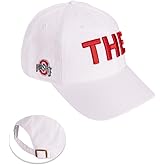 Desert Cactus The Ohio State University Baseball Hat OSU Buckeyes Brimmed Embroidered Hats Cap Adjustable Cloth Strap Adult (Style L1) White