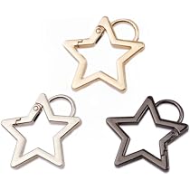 Organizer Carabiner Hooks Star Shaped Carabiner Clips - 3 Pack Stainless Steel Keychain Hook Holders Gloria Vanderbilt Jeans