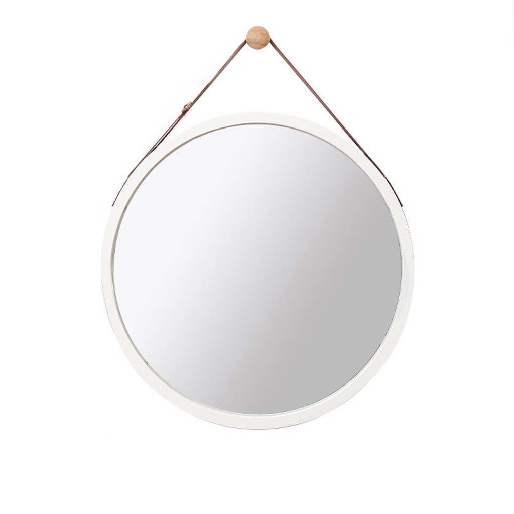 Couleur Blanc Taille 38cm Jingzi Miroir De Maquillage Tenture Murale Miroir De Salle De Bain Miroir Tenture Murale Salle De Bain Miroir Rond Decoration Murale Miroir Ameublement Et Decoration Decoration