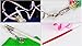 MAGICMAI Dance Ribbons Streamers Rhythmic Gymnastics Ribbon Wands Rods for Children Art Dances, Baton Twirling, 10 Pieces