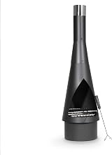 Dellonda Conical Chiminea Black Steel Outdoor Fireplace H127cm DG109 view 7