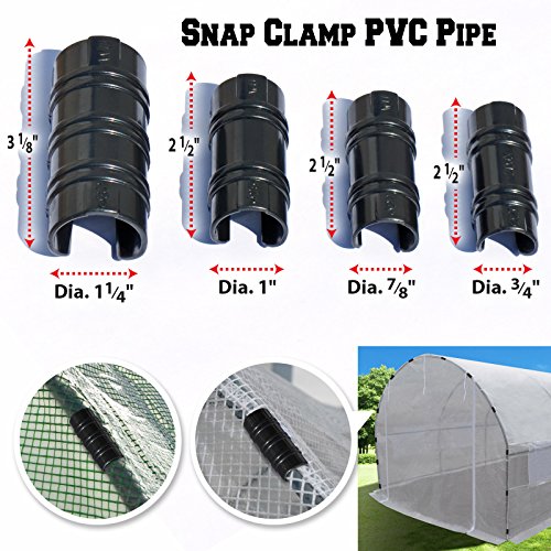 Benefitusa Black Snap Clamp 7 8 Inch X 1 1 2 Wide For 7 8 Inch Pvc