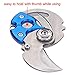Cevinee trade; Creative Coin-shape Mini EDC Folding Pocket Keychain Knife - Blue