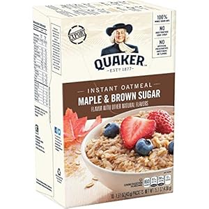 Quaker Instant Oatmeal Maple & Brown Sugar – 10ct
