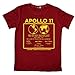 Hank Player 'NASA Apollo 11' Men's T-Shirt (XL, Vintage Red)