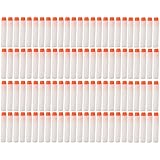Buytra 100 Pcs Refill Darts With Hole for N-strike Elite Series Blaster White