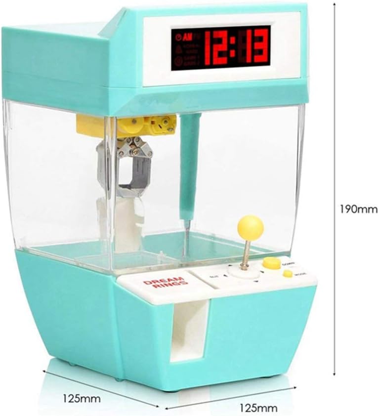 Faironly Mini Candy Grabber Catcher Crane Lazy Person Alarm Clock Machine Arcade Sanwa Practical Board Games green